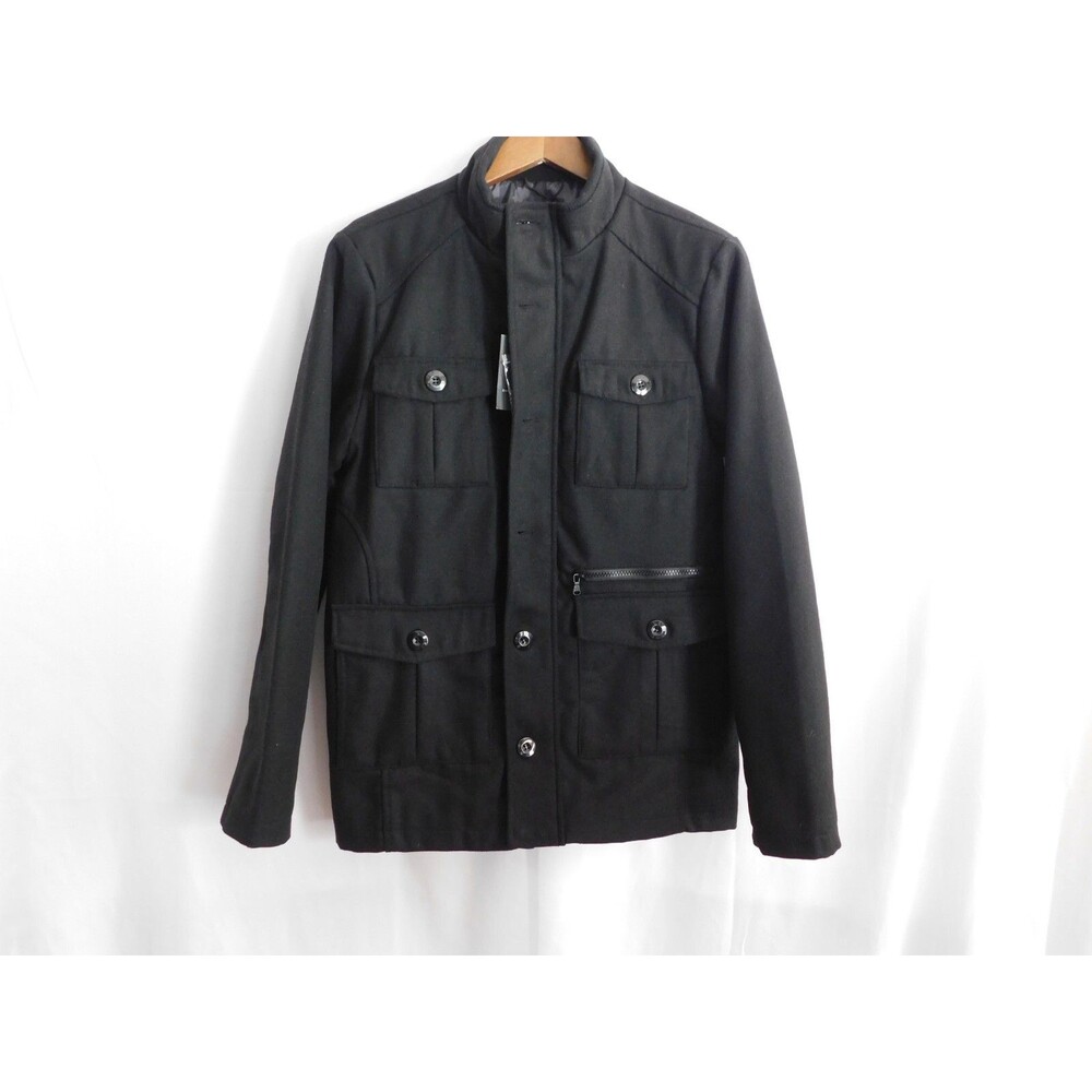 Rock & Republic Men's Black Coat Jacket Size Small
